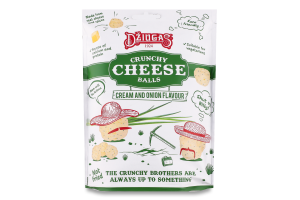 Кульки Dziugas з хруст сушен сиру смак вершк цибул