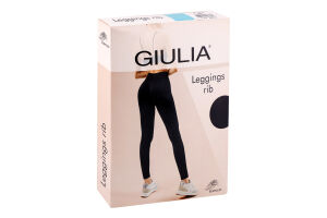 Легінси жіночі з мікрофібри Giulia Leggings rib S/M sky blue