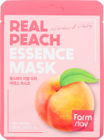 Маска д/обличчя Real Peach заспокійлива тканинна 23мл Farm stay