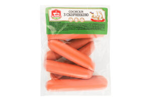 Сосиски варені з скоринкою Смаковинка 1с кг