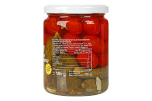 Асорті чері корнішони марин. Novus 480г