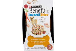 Purina Beneful IncrediBites Dog Food Chicken, Tomatoes, Carrots & Wild Rice - 3 CT