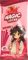Соломка глазированная со вкусом клубники Magic sticks KBV м/у 60г