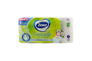 Папір туалетний 3-х шаровий Camomile Comfort Deluxe Zewa 8шт