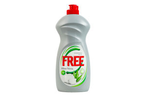 Засіб для миття посуду гель з ароматом алое вера Aloe vera Free 500мл