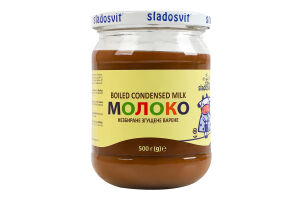 Молоко згущене 8.5% варене незбиране Sladosvit с/б 500г