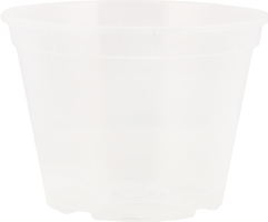 Горщик д/квітів дренажний прозорий 16*12см Алеана