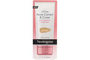 Neutrogena Acne Correct & Cover Oil-Free Moisturizer Pink Grapefruit