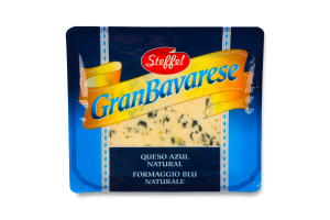 Сыр 50% мягкий с голубой плесенью Gran Bavarese Steffel п/у 100г