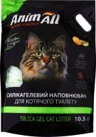 Наполнитель для кошачьего туалета силикагелевый Зеленый изумруд AnimАll 10.5л