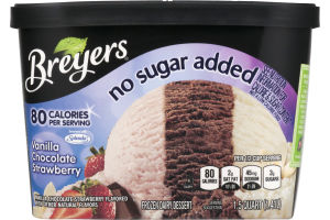 Breyers No Sugar Added Vanilla Chocolate Strawberry