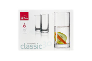 Набір келихів для напоїв 300мл №1605 Mix drink Classic 30 Rona 1шт