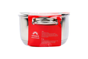 Каструля 4,5л з корозійностійкої сталі з кришкою артVC-3167-22 Вінсент