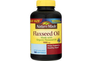 Nature Made Flaxseed Oil - 180 CT