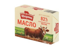 Масло сладкосливочное 82% Экстра Ферма м/у 180г