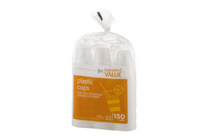 Guaranteed Value Plastic Cups - 150 CT
