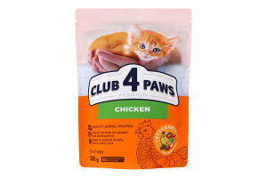 Корм сухий для кошенят Курка Premium Club 4 Paws д/п 300г