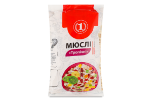 Мюслі Тропічні ТМ "1" м/у 350г