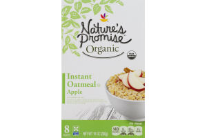 Nature's Promise Organic Instant Oatmeal Apple - 8 CT