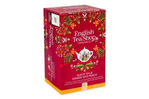 Чай чорний English Tea Shop імбир-персик органіч