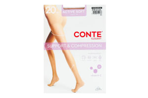 Колготки жіночі Conte elegant Active soft 20den 3 natural