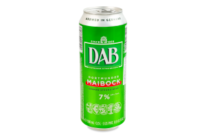 Пиво 0.5л 7% світле фільтроване пастеризоване Maibock DAB з/б