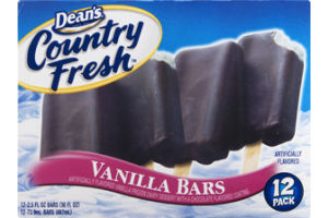 Dean's Country Fresh Vanilla Bars - 12 CT