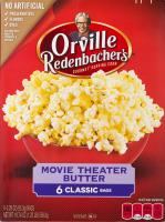 Orville Redenbacher's Gourmet Popping Corn Classic Bag Movie Theater Butter - 6 CT