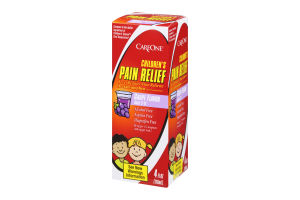 CareOne Children's Pain Relief Grape Flavor Ages 2-11 Oral Suspension Fever Reducer/Pain Reliever