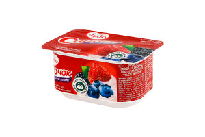 Творожок 5% взбитый с наполнителем фруктовым Лесные ягоды Чудо ст 100г