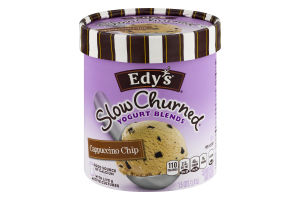 Edy's Slow Churned Yogurt Blends Frozen Dairy Dessert Cappuccino Chip