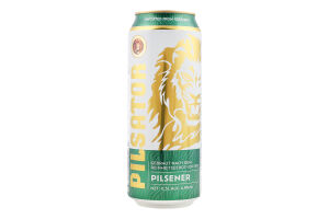 Пиво 0.5л 4.9% Pilsener Pilsator з/б