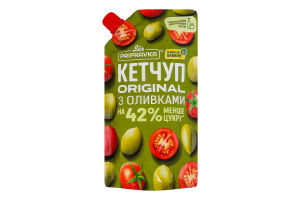 Кетчуп пастеризованный Original с оливками Pripravka д/п 250г