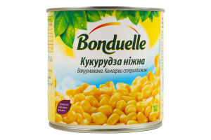 Кукуруза нежная вакуумированная стерилизованная Bonduelle ж/б 340г