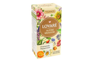 Бленд чая травяного с плодами и цветами Альпийский луг Lovare к/у 24х1.5г