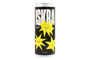 Напій кавовий зі смаком тоніку сильногазований пастеризований Iskra з/б 330мл