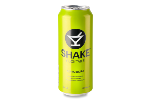 Напиток слабоалкогольный 500мл 7% сильногазированный Бора Бора Cocktails Shake ж/б
