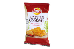 Lay's Kettle Cooked Spicy Cayenne & Cheese Flavored Potato Chips