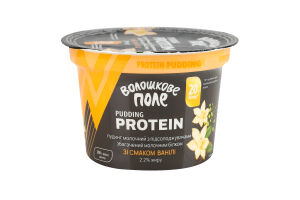 Пудинг 2.2% молочный с подсластителем обогащенный белком со вкусом ванили Protein Волошковое поле ст 200г