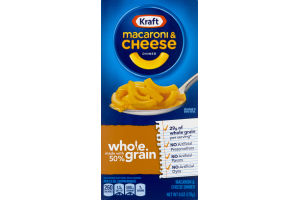 Kraft Macaroni & Cheese Dinner Whole Grain Original Flavor