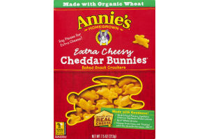 Annie's Homegrown Extra Cheesy Cheddar Bunnies Baked Snack Crackers