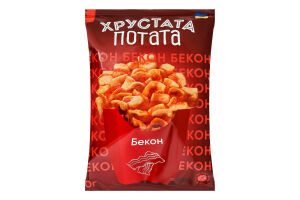 Снеки фигурные Полоски беконовые Хрустата Потата м/у 50г