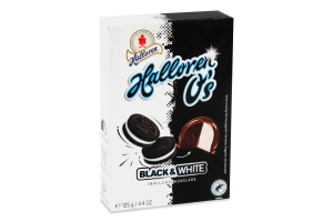 Конфеты в молочном шоколаде Black&White O's Halloren к/у 125г