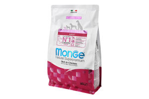 Корм д/собак мініатюрних порід з куркою сухий 800г Монж