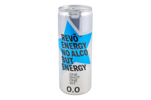 Напій енергетичний безалкогольний сильногазований Оригінал Енерджі Revo з/б 250мл