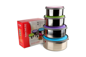 Набір контейнерів з пластик кришкою 4шт GSB10005