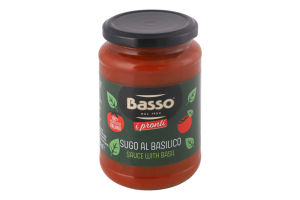 Соус томатний з базиліком пастеризований Basso с/б 350г