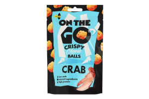 Кульки сирні хрусткі зі смаком краба On The Go д/п 30г