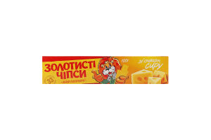 Чипси картопляні зі смаком сиру Золотисті к/у 100г