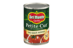 Del Monte Petite Cut Diced Tomatoes No Salt Added